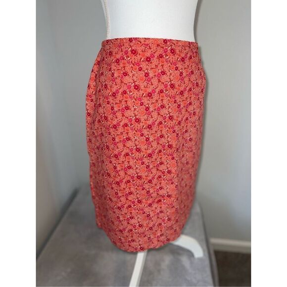 Women’s Vintage Cotton Floral Skirt 16 - Picture 3 of 9